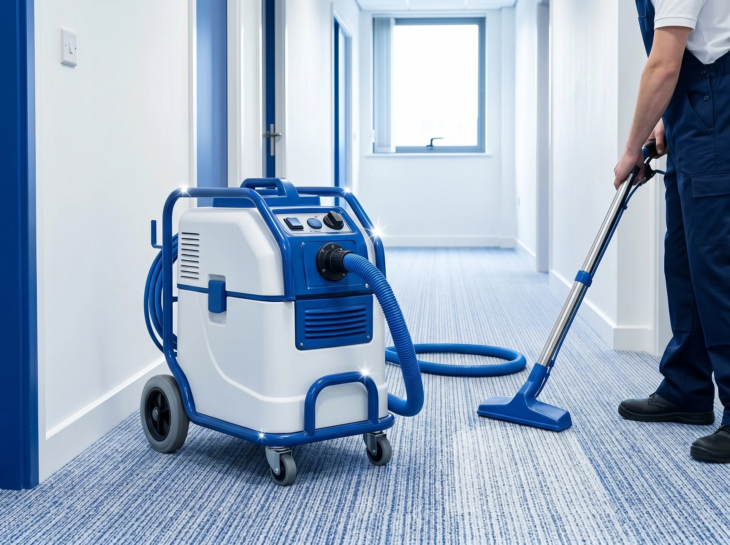 High-reach window cleaning