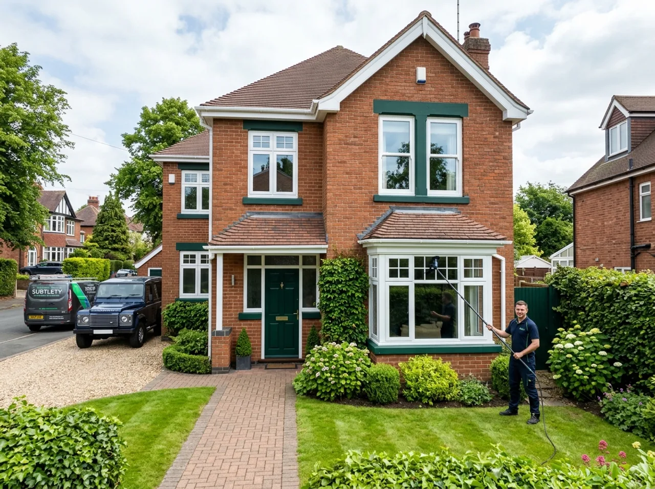 Detached home window clean