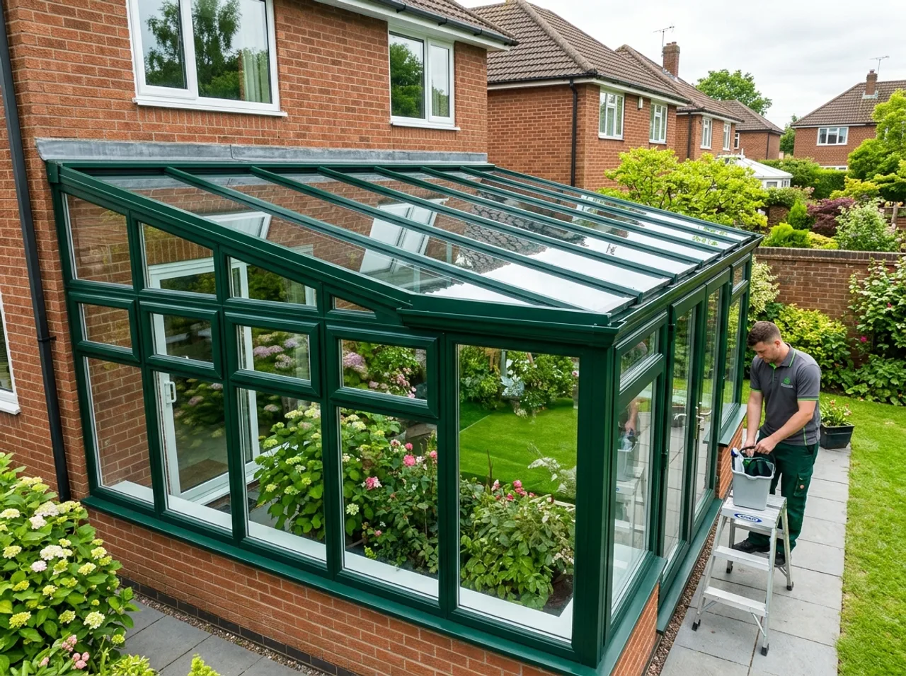 Conservatory roof wash