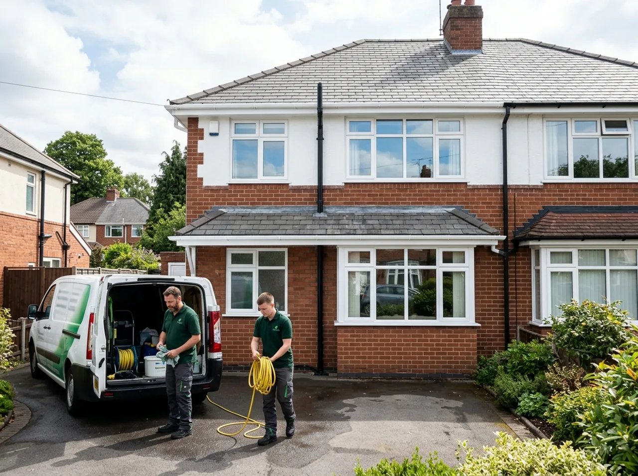 Roofline and gutter clean